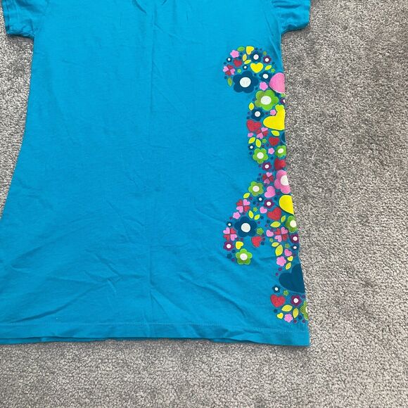 Disney Mickey Mouse Vinylmation Graphic T-Shirt Juniors Small Blue Crew Neck Tee - Picture 3 of 11